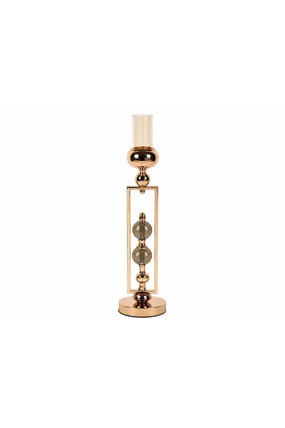 Seta Regina Şamdan Ddgen İçi 2 Top Gold Büyük 56X12X12 Cm