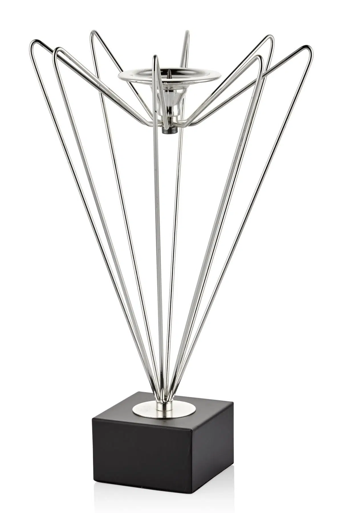 Seta Regina Şamdan Diamond Lıne Sılver Küçük 30X20X20 Cm