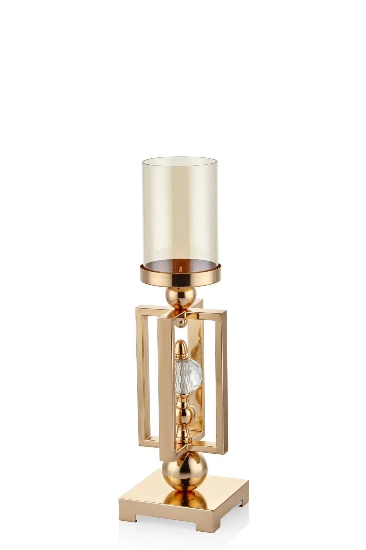 Seta Regina Şamdan Prizma İçi 1 Top Gold Küçük 46X13X13 Cm