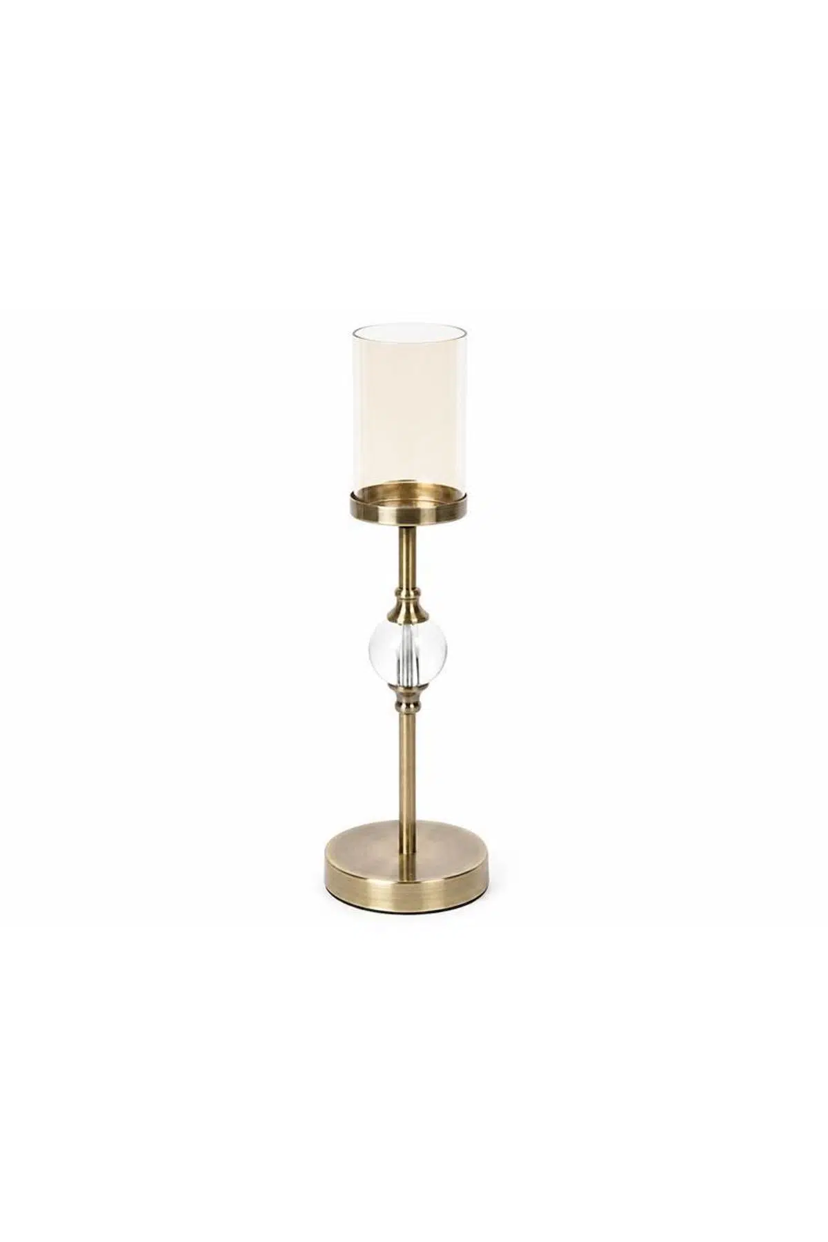 Seta Regina Şamdan Slender Kristalli Bronz Büyük 12X12X47 Cm