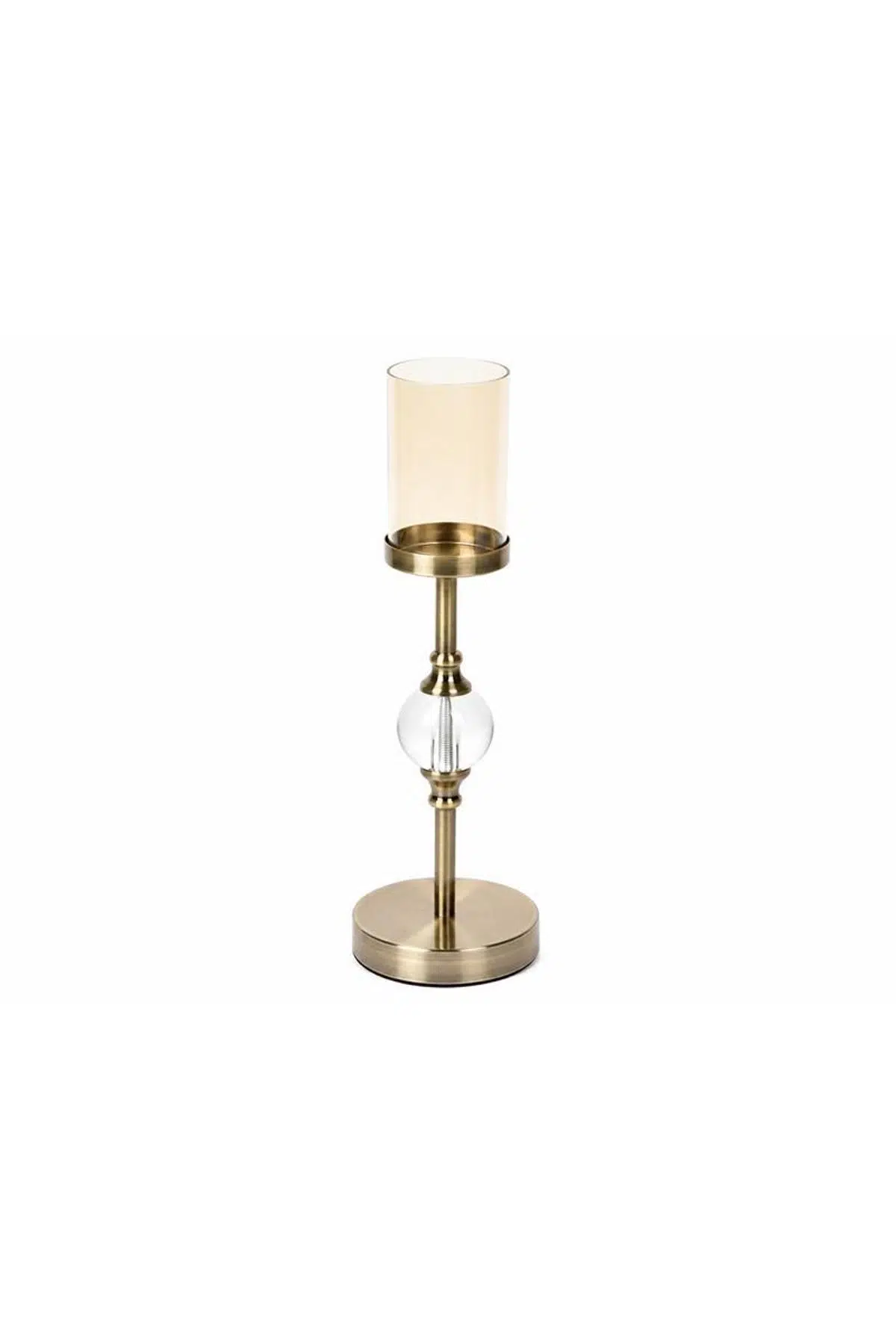Seta Regina Şamdan Slender Kristalli Bronz Küçük 12X12X42 Cm