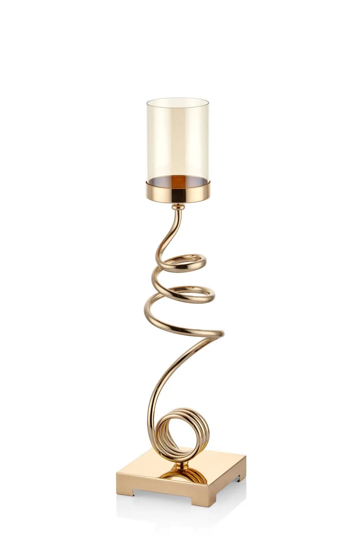 Seta Regina Şamdan Twıster Gold Büyük 51X14X14 Cm