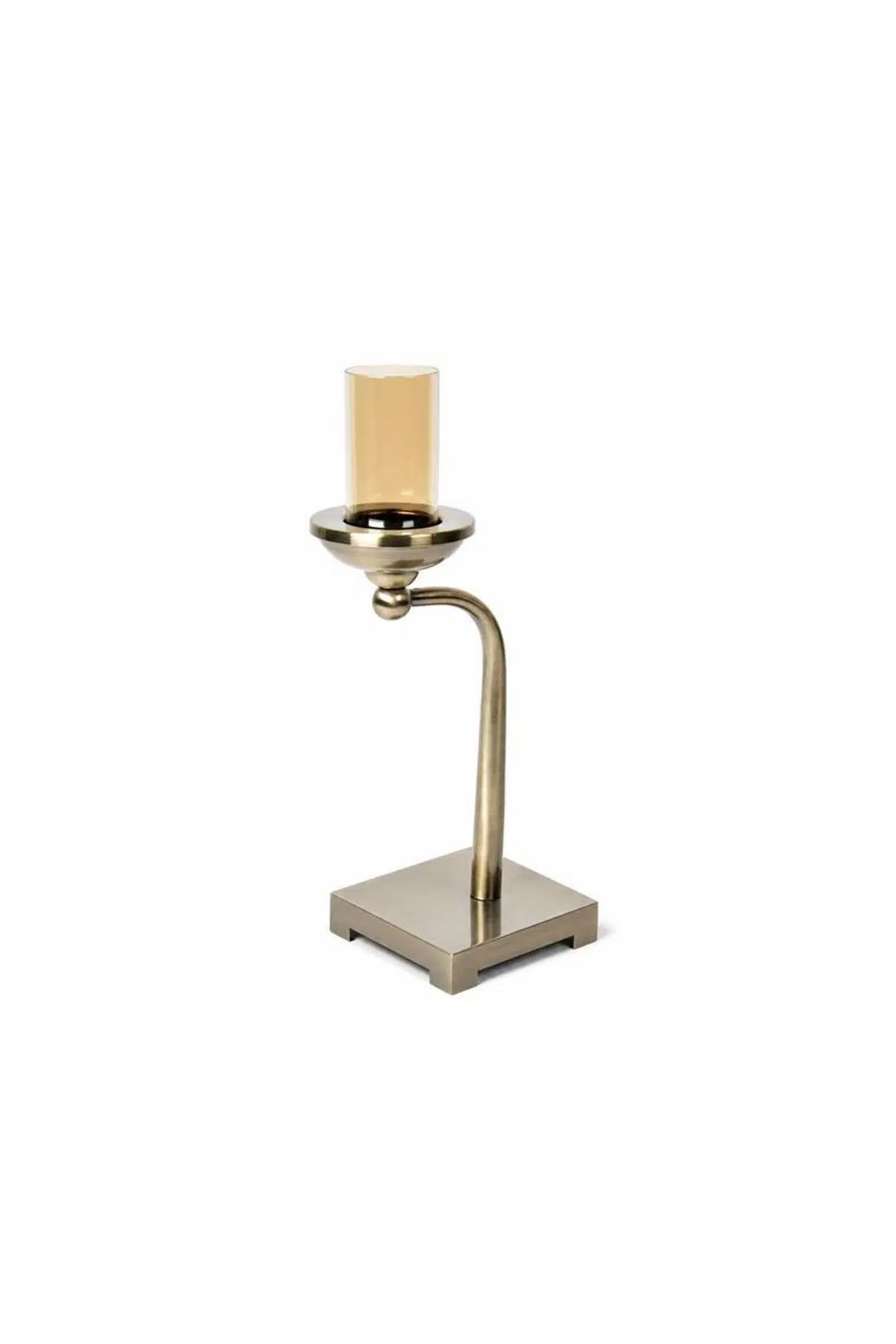 Seta Regina Şamdan Yana Eğik Bronz Büyük 46*13 Cm