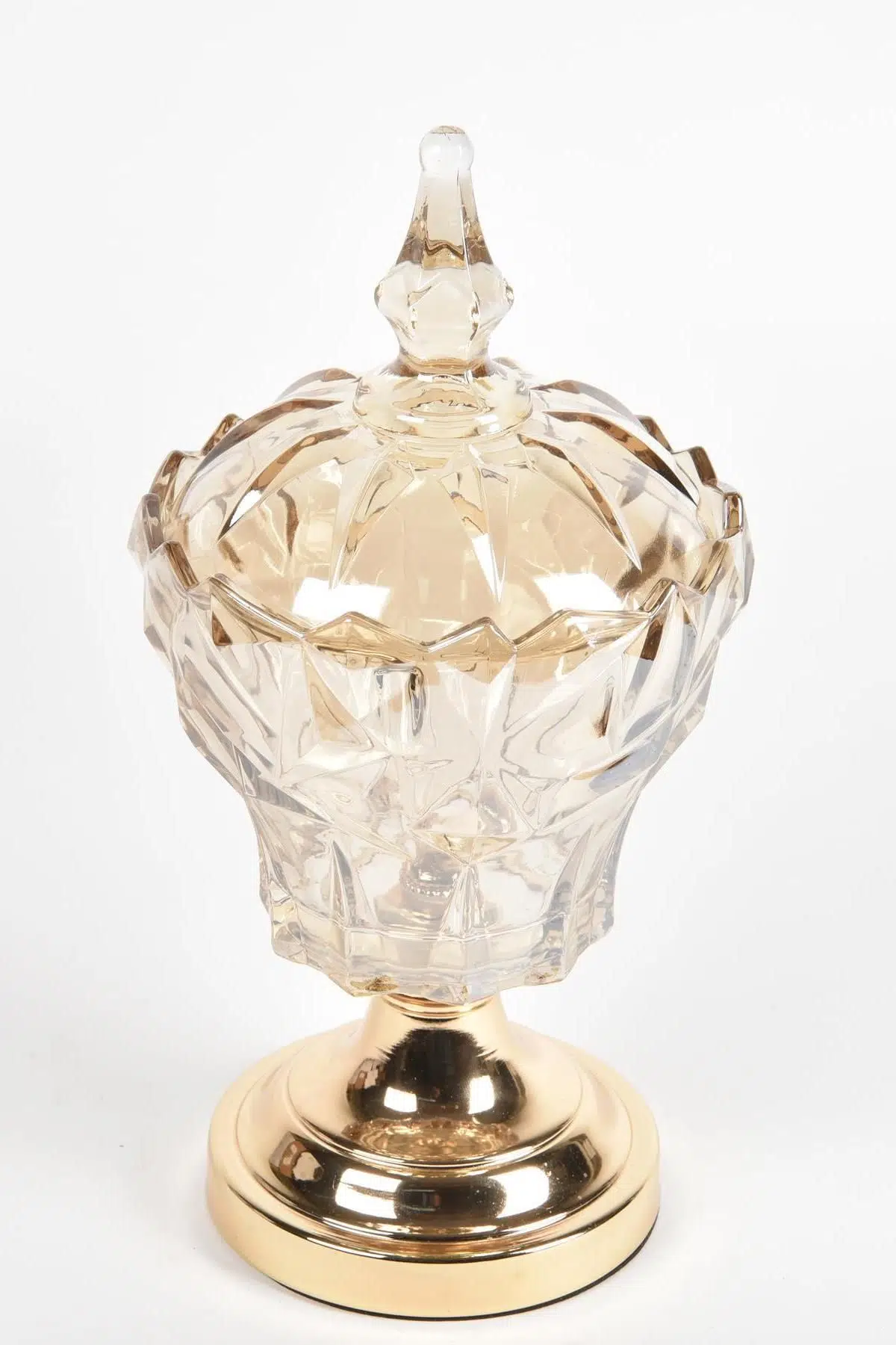 Seta Regina Şekerlik Sivri Kristal Büyük Gold 34*17 Cm