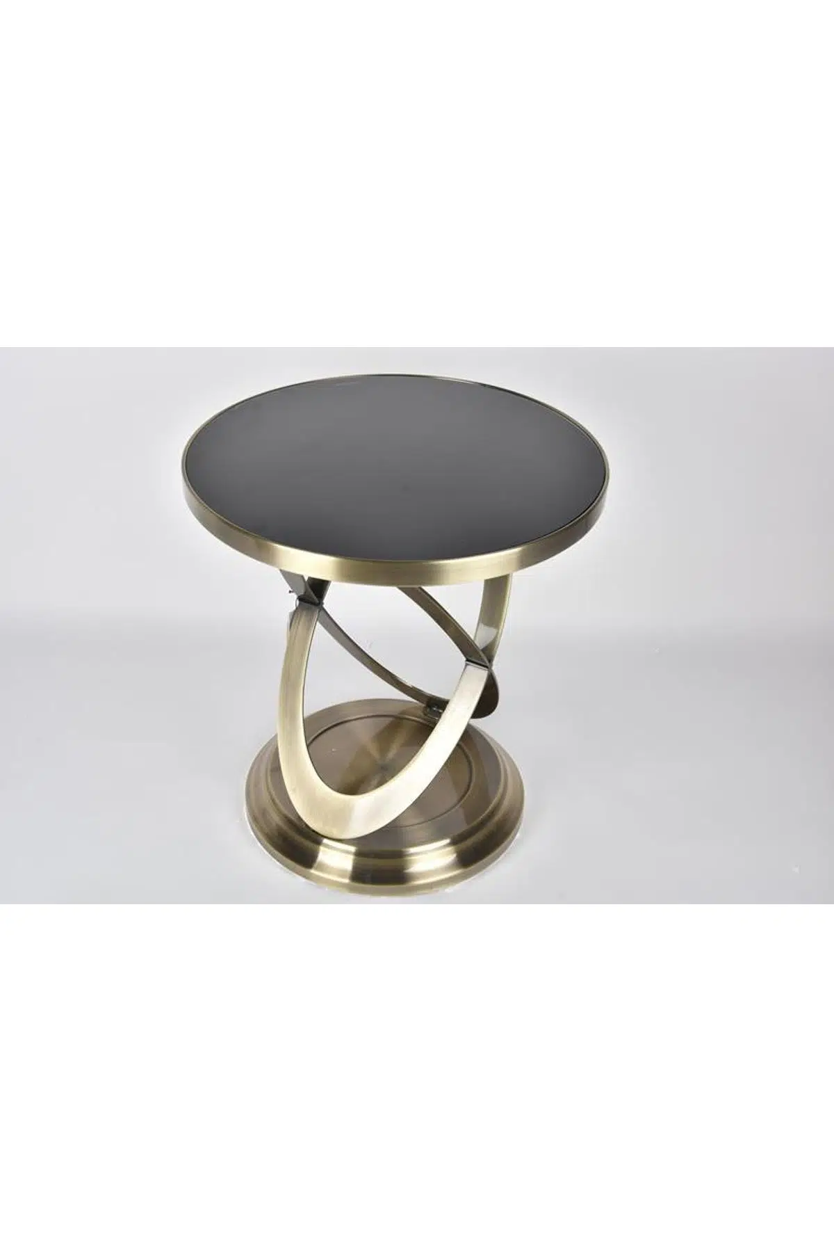 Seta Regina Tea Table O Şekil Bronz 54*50 Cm