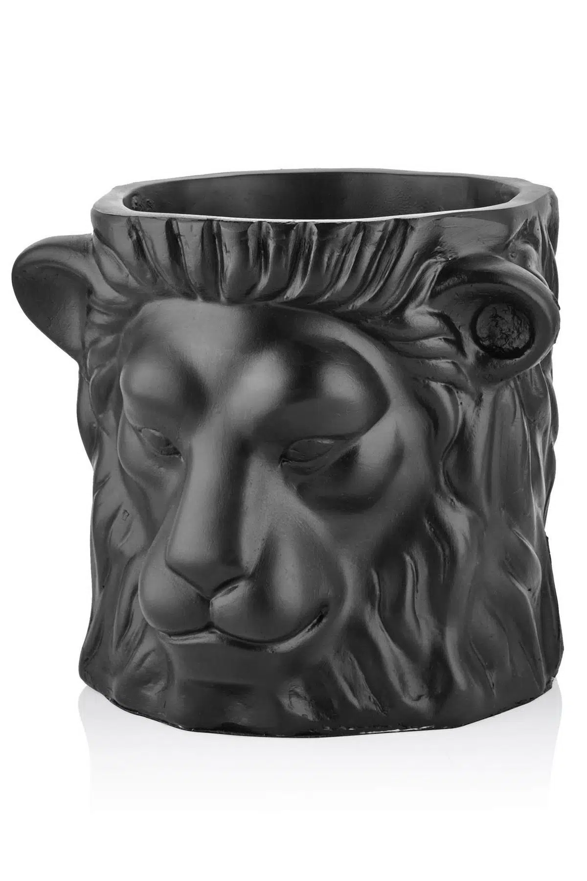 *Seta Saksı Aslan Black 22,5X19,5 Cm