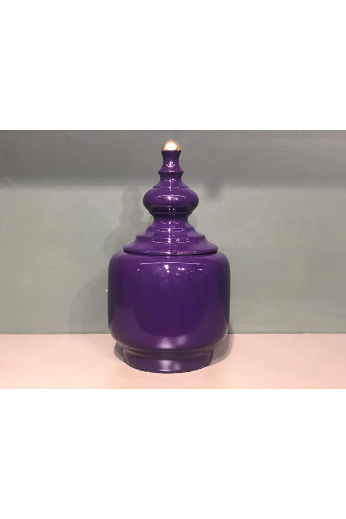 Seta Solıd Dekoratif Obje Küçük 34X17 Cm Mor
