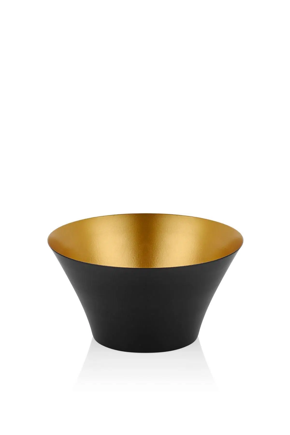 Seta Textured Dark Konik Meyvelik Siyah Gold 22*22*12 Cm