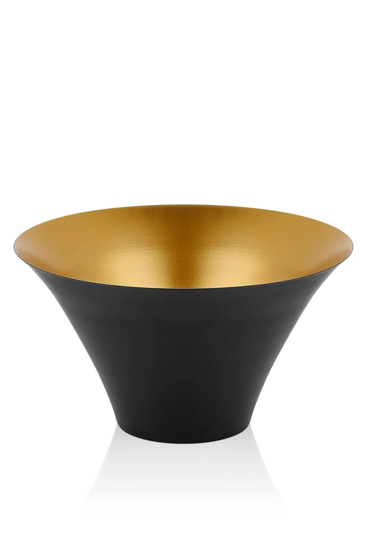 Seta Textured Dark Konik Meyvelik Siyah Gold 30*30*17 Cm