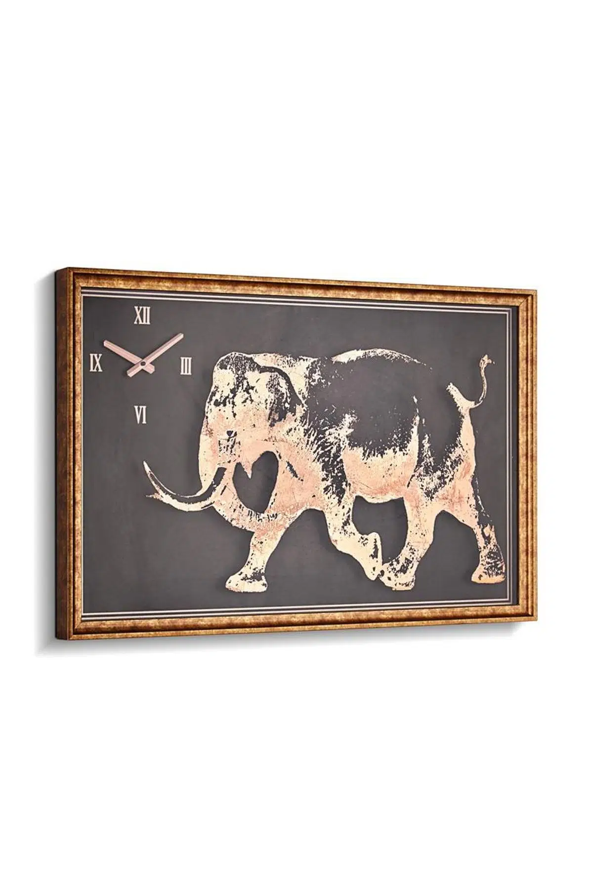 Seta Time Duvar Saati Fil 58*88 Cm