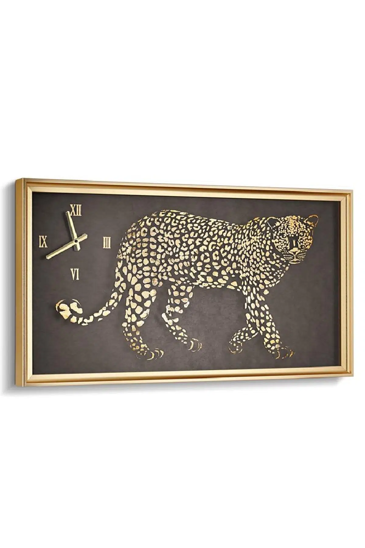 Seta Time Duvar Saati Leopar 58*88 Cm