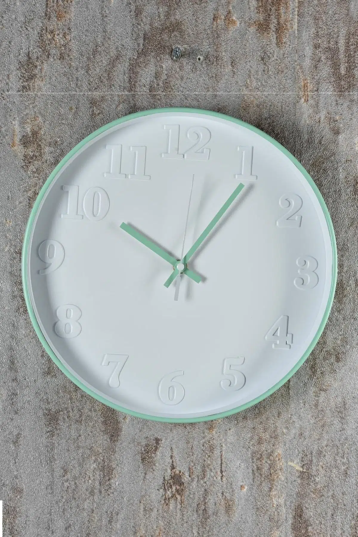 Seta Time Duvar Saati Sleek Desıgn Nane Yeşili 40 Cm