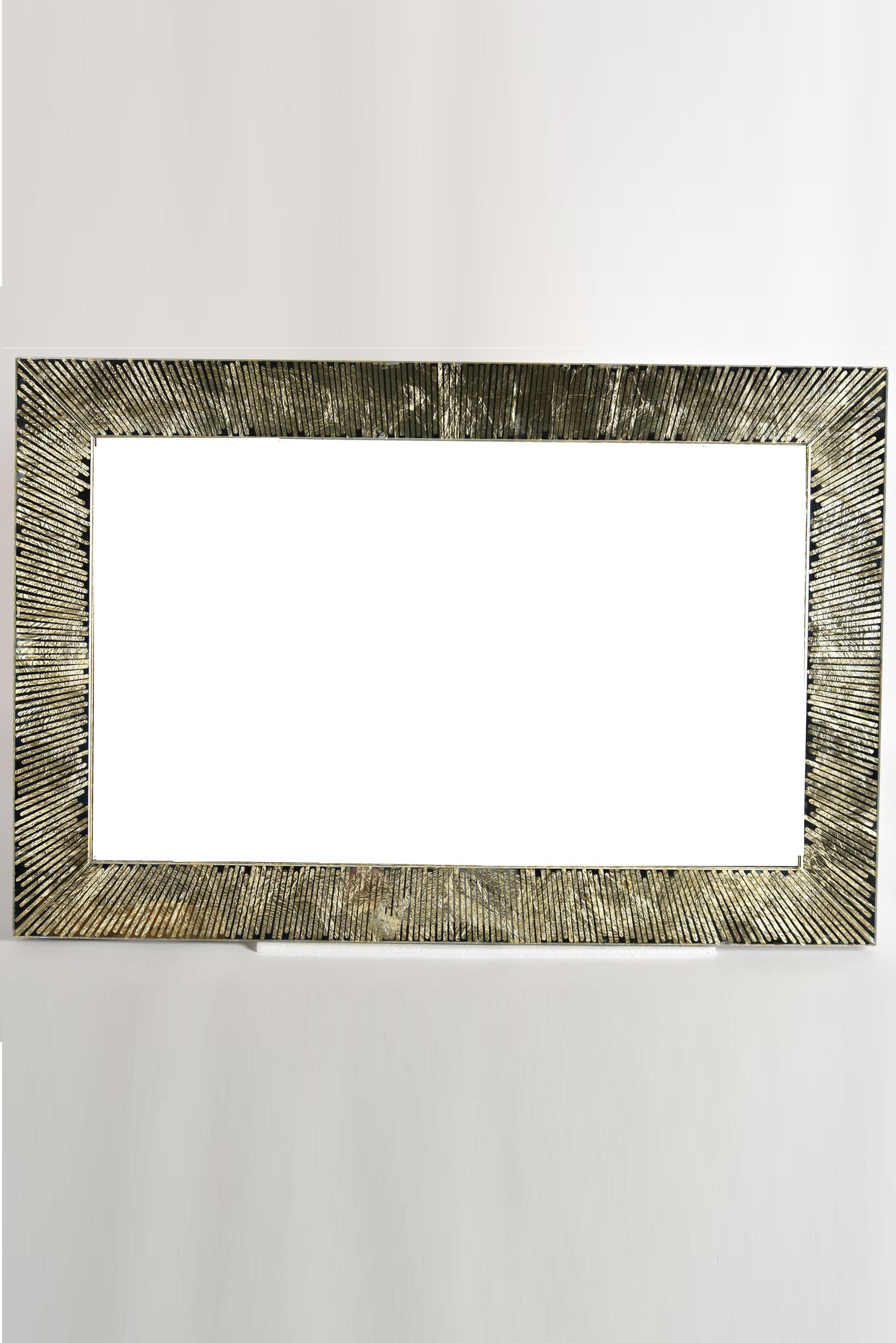 Seta Venezia Ayna Gold Foıl Modern Dikdörtgen 60*90 Cm