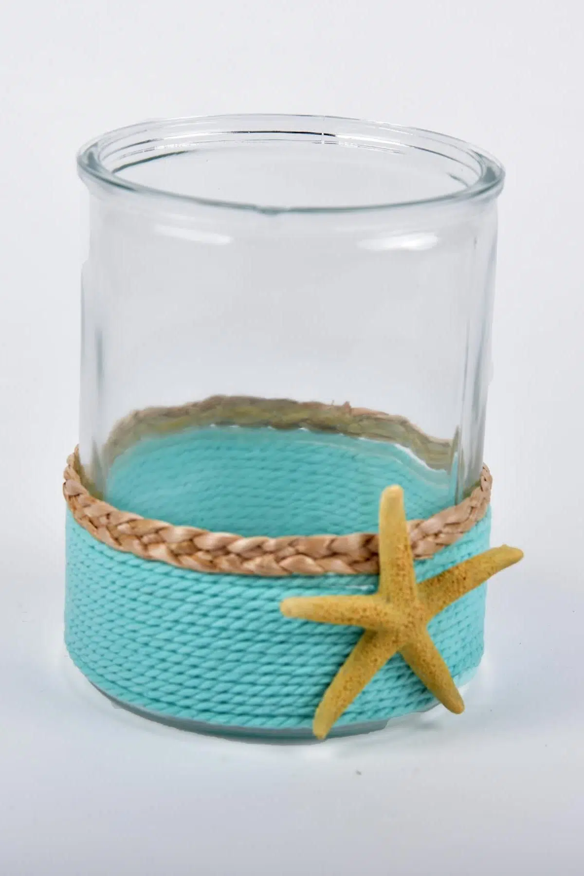 Seta Vetro Cam Marıne Vazo Orta 18*14 Cm