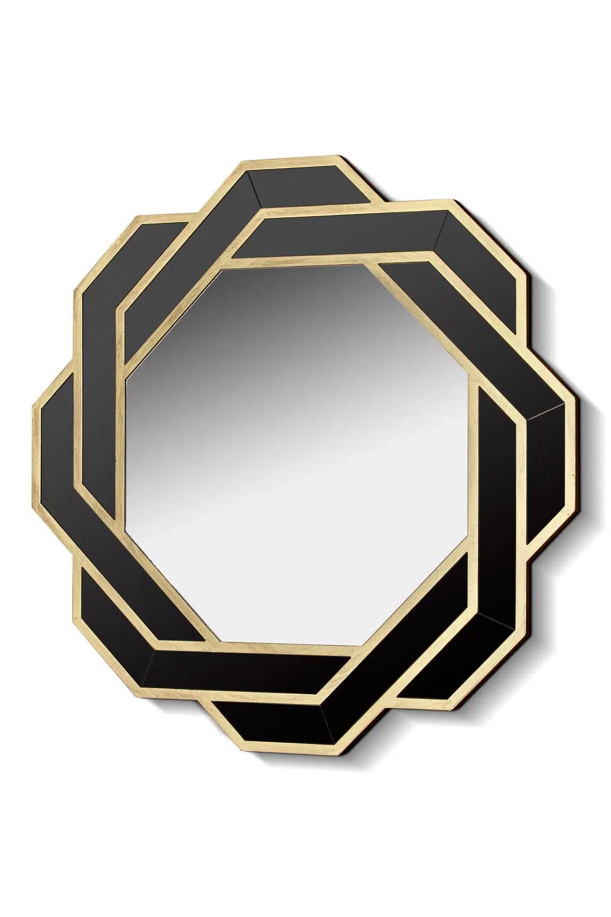 Seta Wall-Art 017 Black Gold Duvar Aynası 75*75*2 Cm