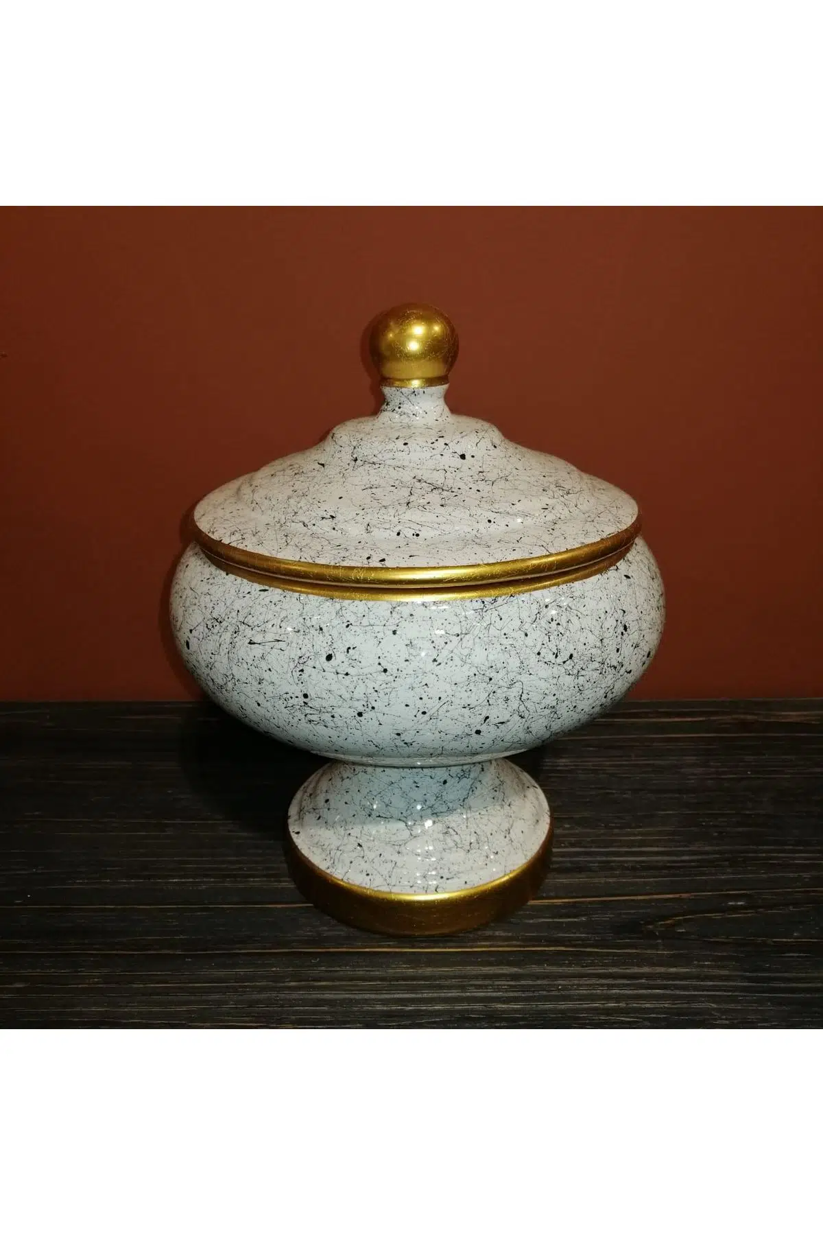 Seta Whıte Marble Şekerlik 21*26 Cm