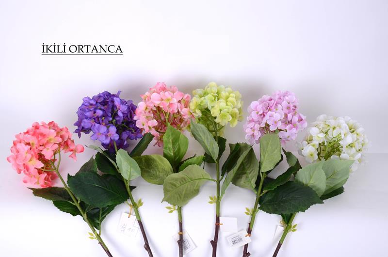Seta Yapay Çiçek Ortanca 2Li 20*20*82 Cm