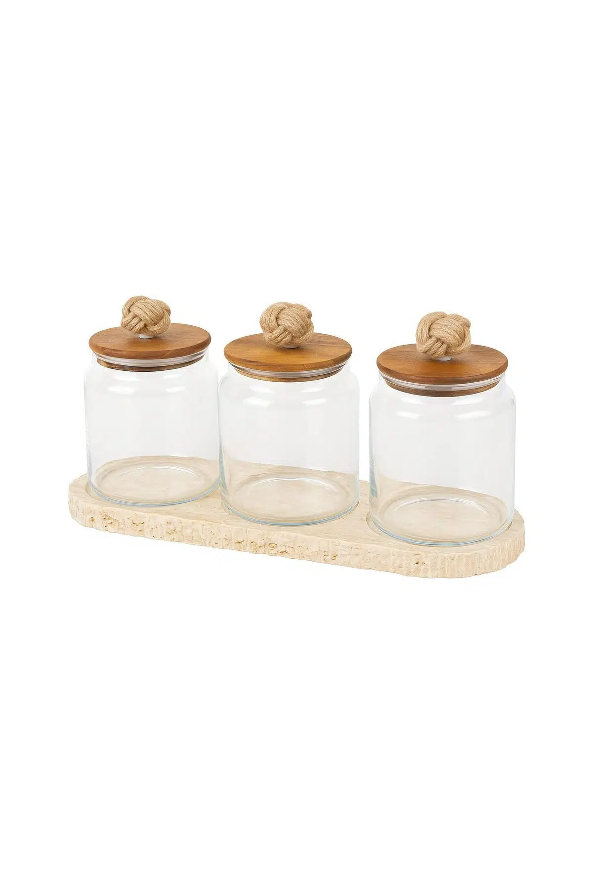 Setabianca Knots 3lü Kavanoz Seti 1080 ml