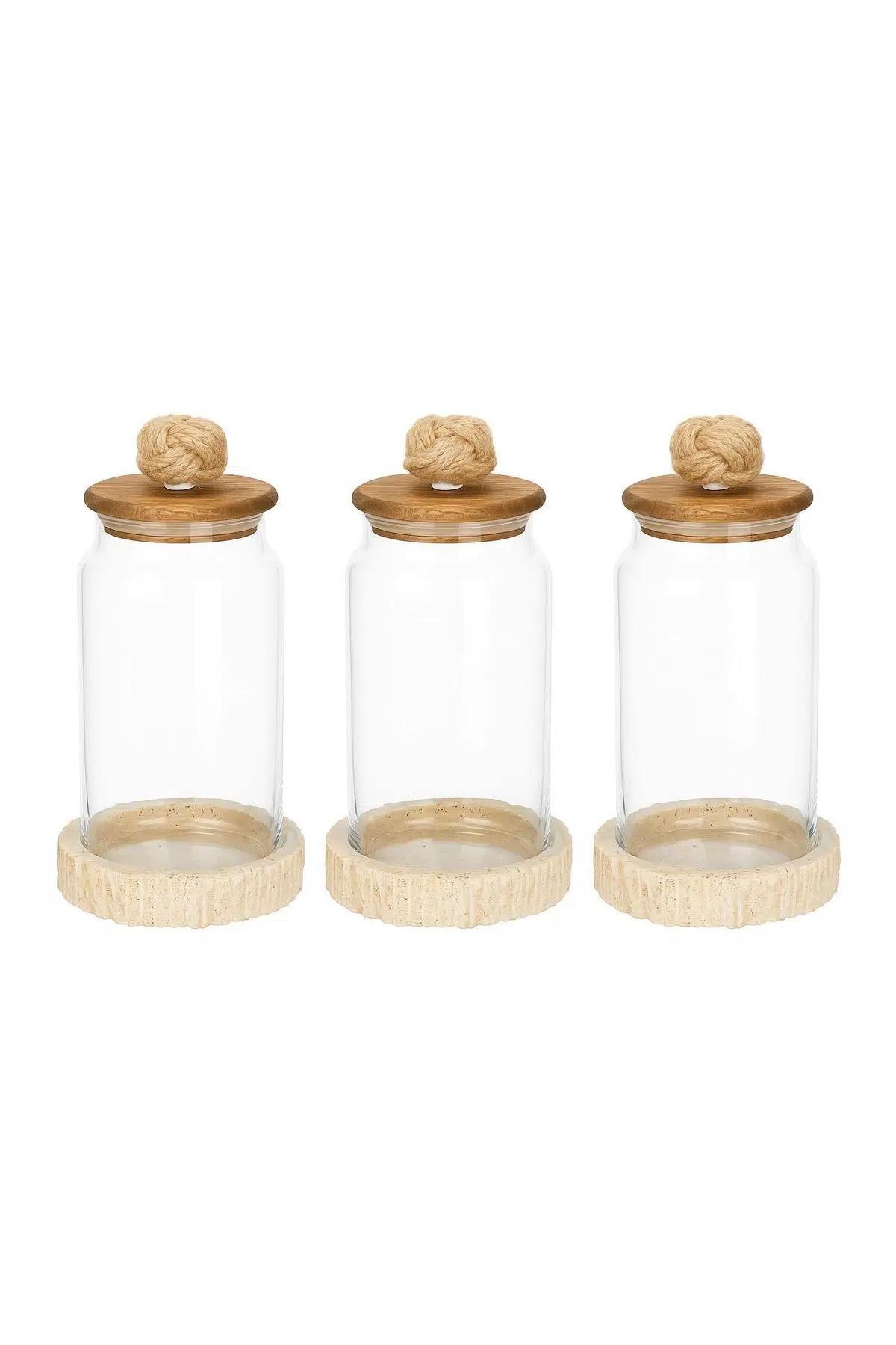 Setabianca Knots 3lü Kavanoz Seti 1220 ml