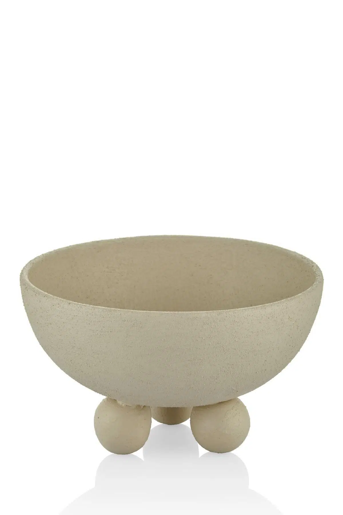 Setabianca Lisboa Dekoratif Tabak Krem 19*h12cm