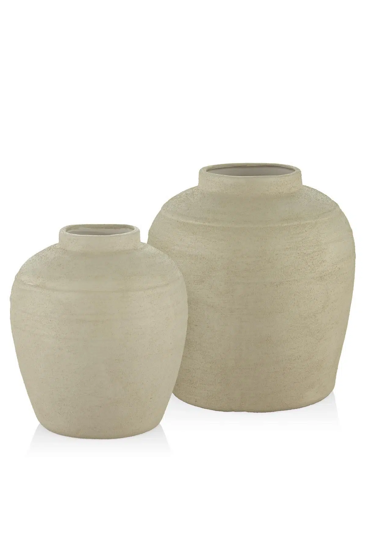 Setabianca Provence 2li Vazo Seti Krem 25*25*28 - 23*23*25 Cm