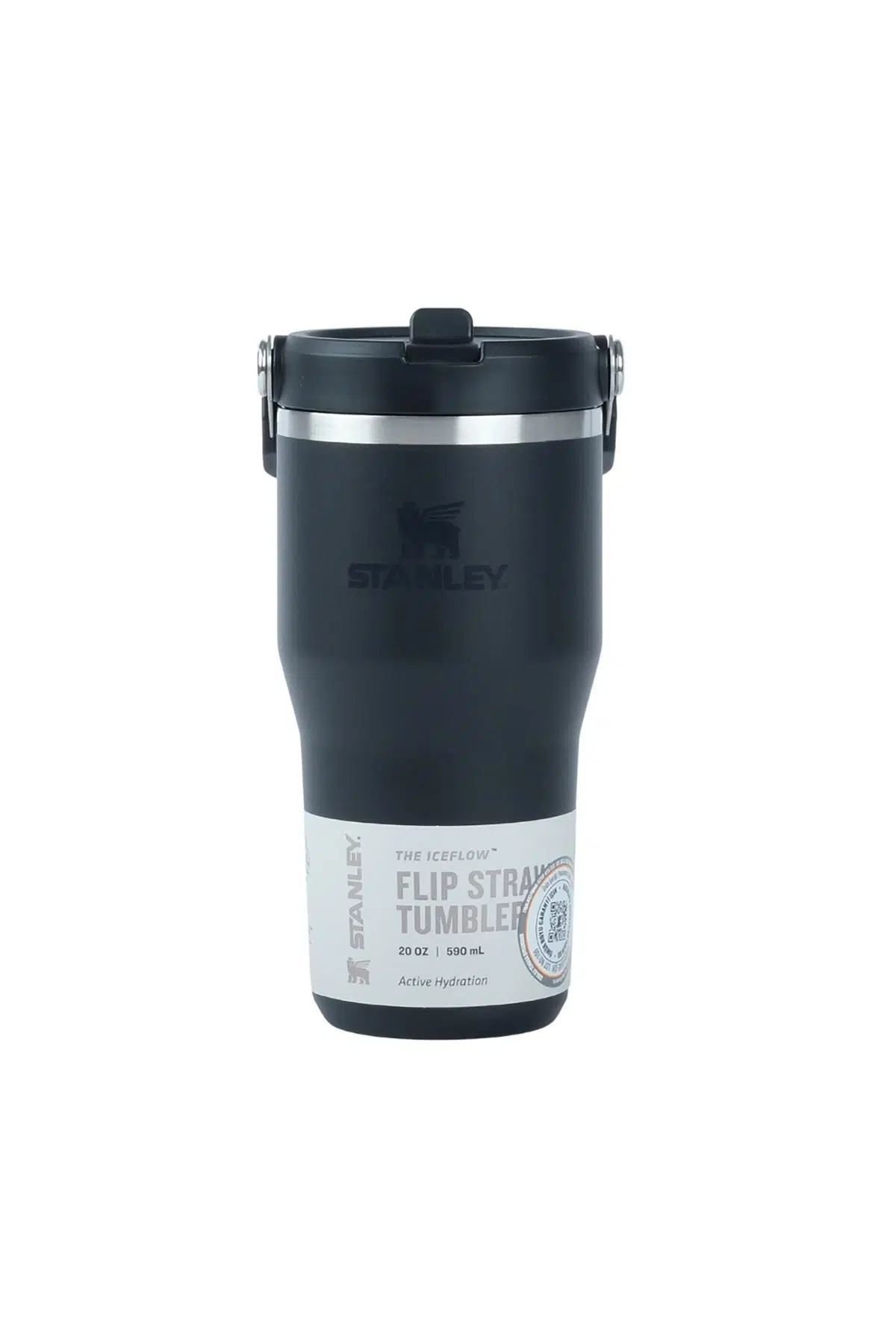 Stanley The IceFlow Flip Straw 2.0 Tumbler 0.6L / 20oz Black 2.0