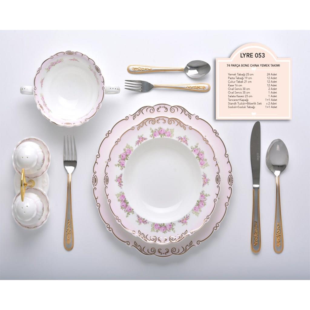 Star Bone China Yemek Takımı Venüs 74 Parça
