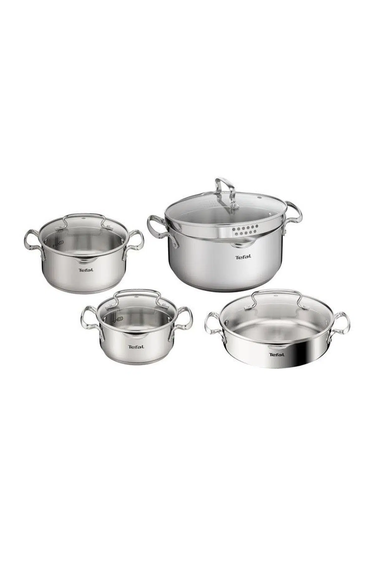 Tefal Duetto 8 Parça Çelik Tencere Seti
